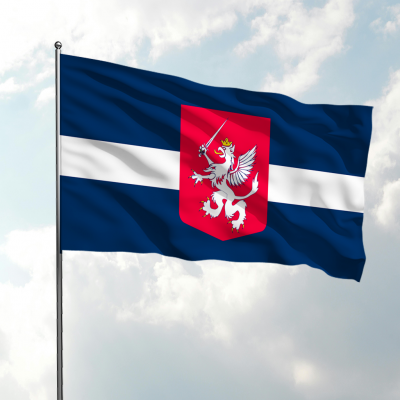 Latgales karogs ar ģerboni