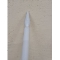 Koka karoga kāts balts 238cm (ar uzgali)